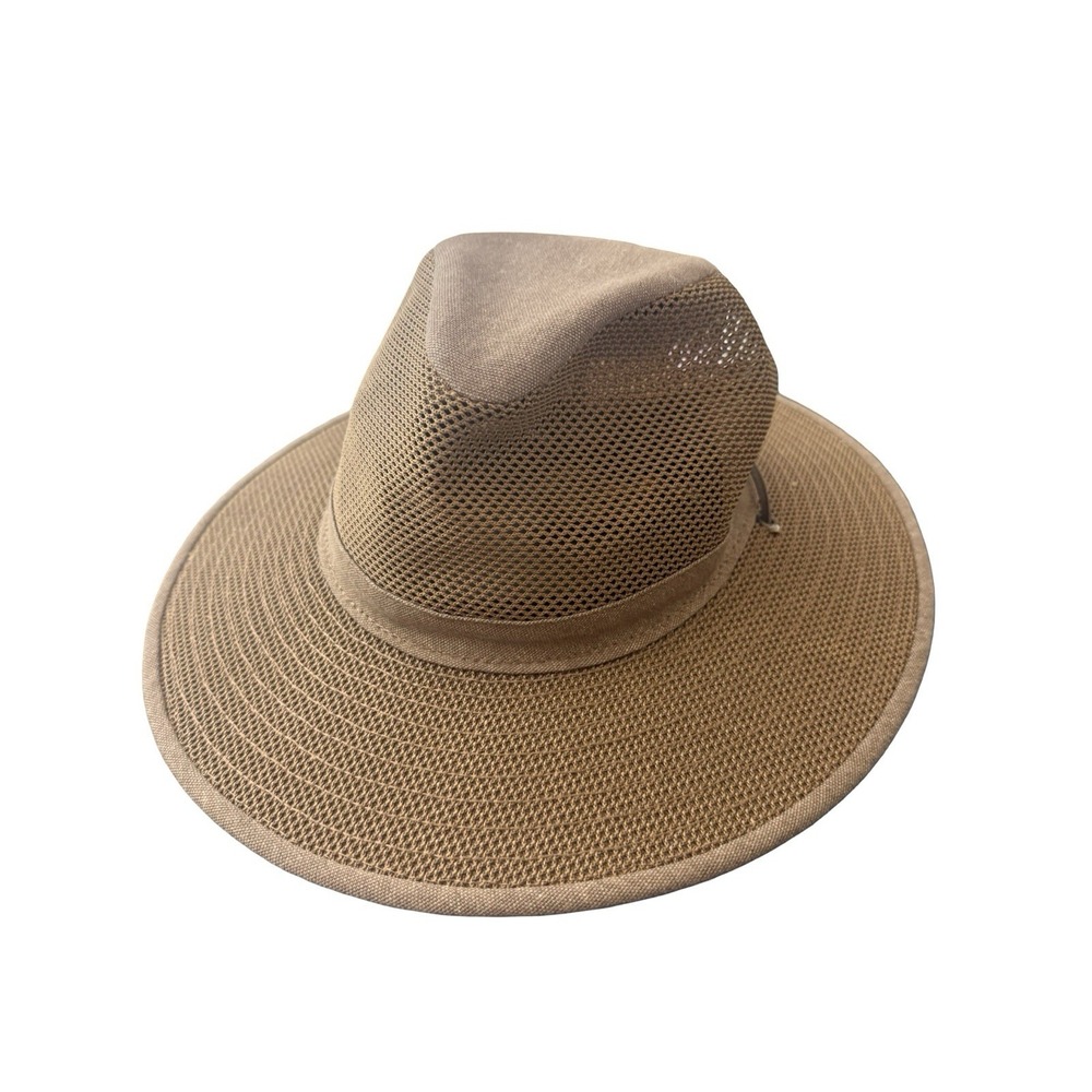 Henschel Hat Co. Mesh Safari Sun Hat Breezer Brown Size large Made in USA
